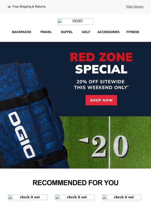 Big Game, Big Savings: 20% Off Sitewide This Weekend Only