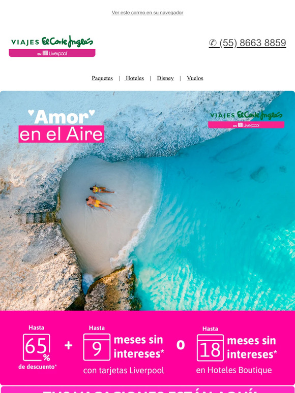 ❤️, El amor está en el aire❤️ Es momento de viajar con esa persona especial