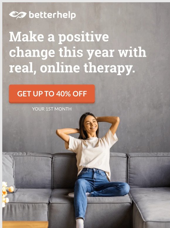 Unlock your full potential with up to 40% off Therapy