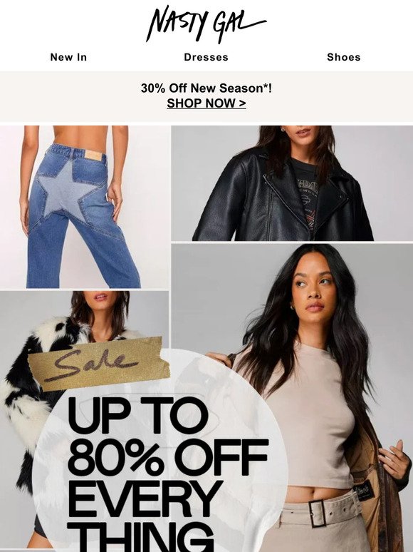 Nasty Gal Email Newsletters: Shop Sales, Discounts, and Coupon Codes