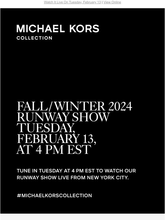Don't Miss The Fall/Winter 2024 Runway Show