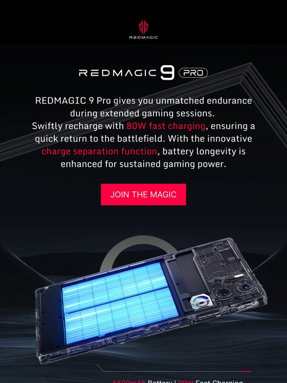 🔋Game Longer with REDMAGIC 9 Pro's Impressive Battery Performance