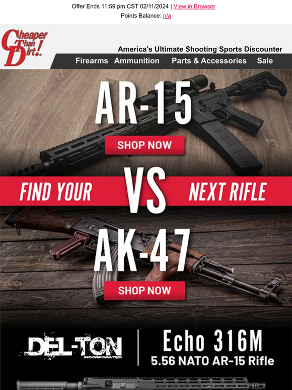 Cheaper Than Dirt AR15 Vs AK47 Pick Your Rifle Deal Milled