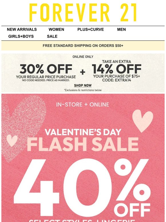 💖 40% Off Valentine’s Day Picks!