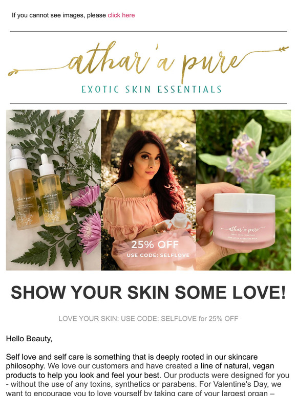Love Your Skin V-Day Sale! Get 25% Off! 💓