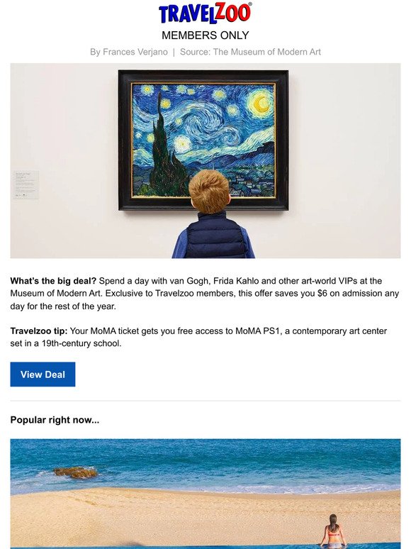 $24—MoMA: exclusive offer for Travelzoo members