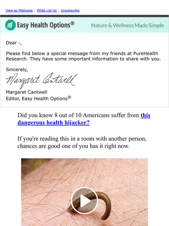 Easy Health Options: 7 Signs Of Intestinal Parasites Living Inside Your