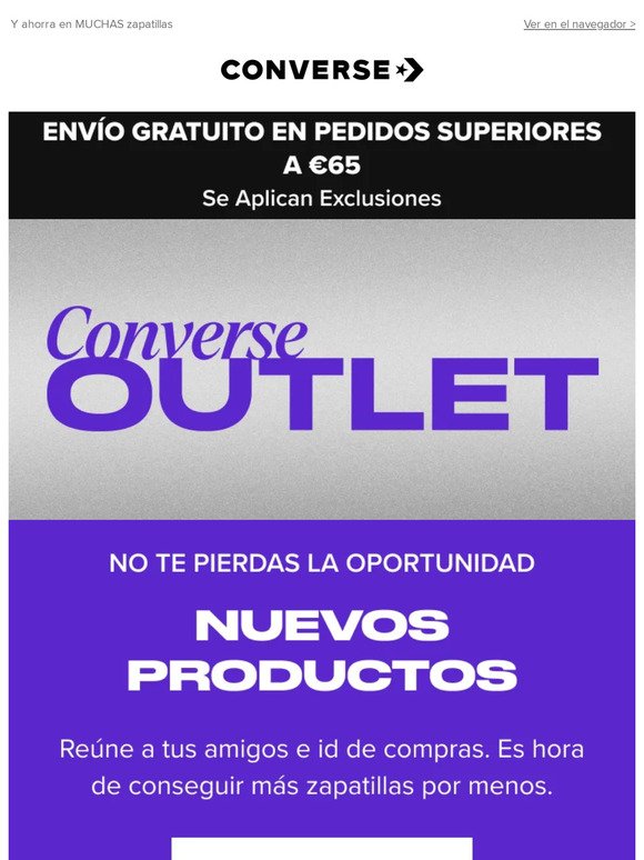 Converse Outlet | Nuevos productos añadidos