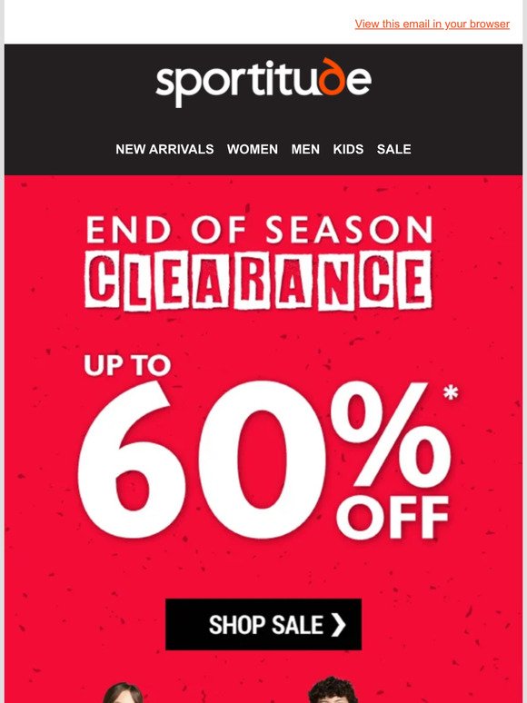 🚨Up To 60% Off End Of Season Clearance