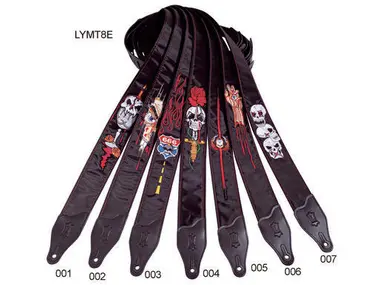 Levys Gitarrengurt LY-MT8E006 Gothic