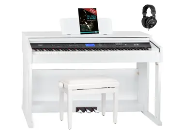 FunKey DP-2688A WH Digitalpiano Weiß Hochglanz Set