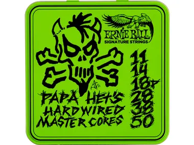 Ernie Ball 3821 Papa Het's Hardwired Master Core Signature Electric Guitar Strings 3-Pack