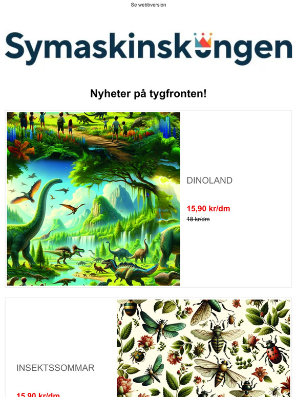 Nyheter på tygfronten!