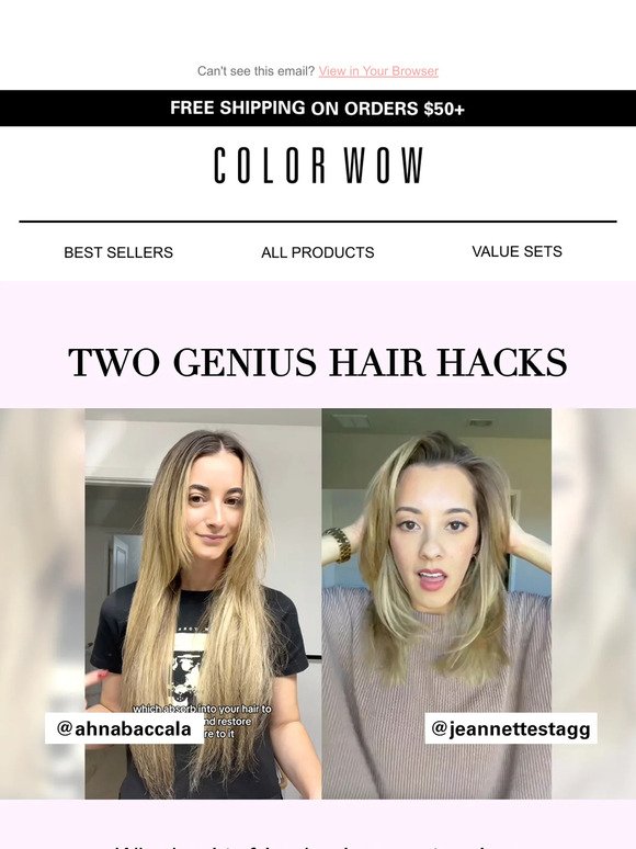 2 quick hacks for perfect hair days!