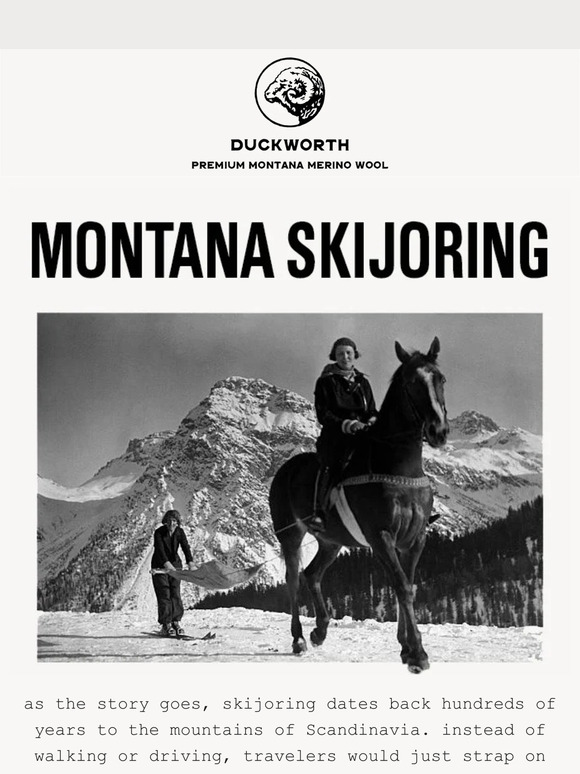 Duckworth the history of skijoring Milled