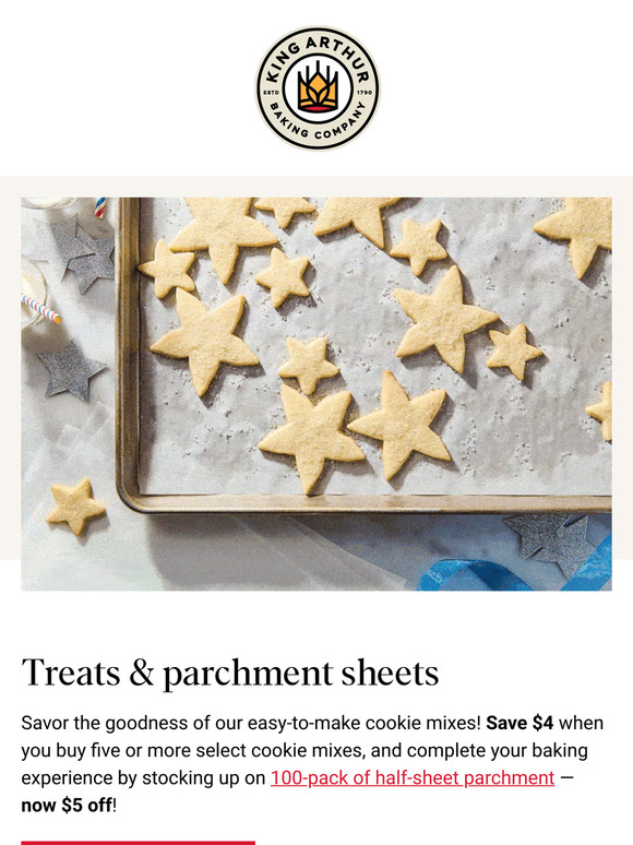 King Arthur Baking Company: Savings Duo: Cookie Mixes + Parchment! | Milled