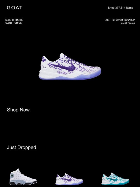 [SEED] Just Dropped: Nike Kobe 8 Protro 'Court Purple' and More