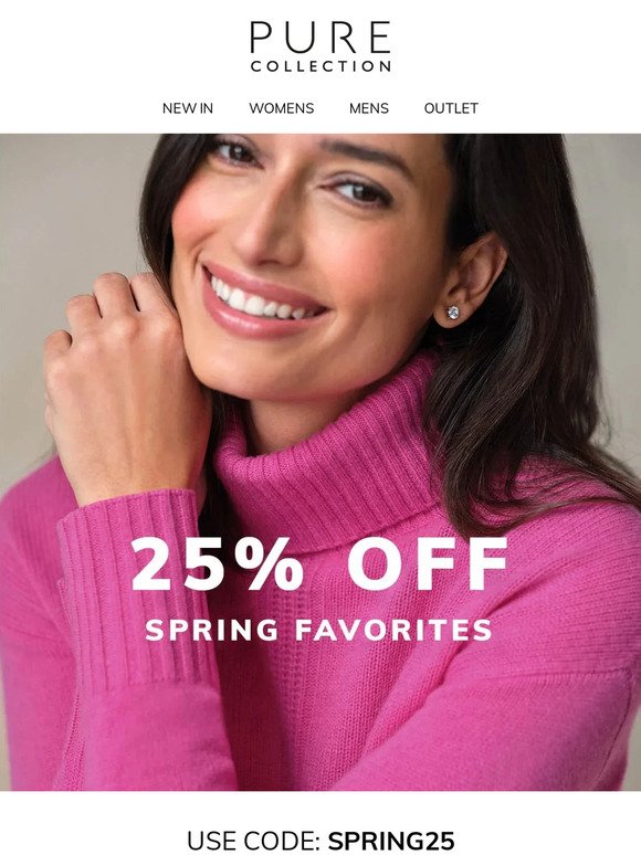 Act Fast: 25% Off Spring Favorites Ends Soon