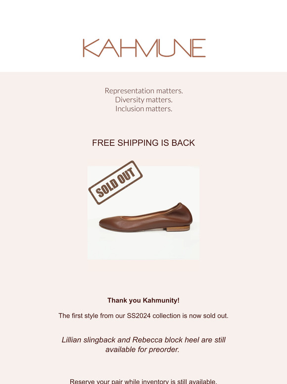 Our first new style is sold out!