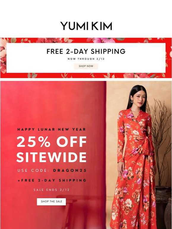 25% OFF Sitewide This Lunar New Year!