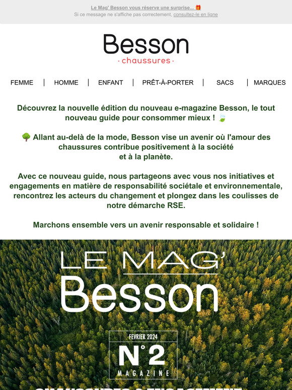 Besson Chaussures: le nouveau Mag' Besson est disponible ! 👏 | Milled