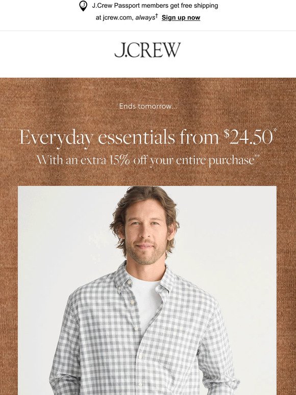J.Crew Email Newsletters: Shop Sales, Discounts, and Coupon Codes