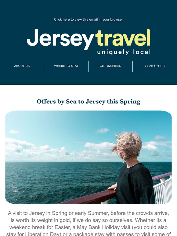 Spring & Early Summer Offers by Sea to Jersey!