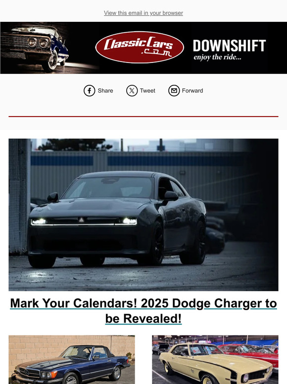 ClassicCars Mark Your Calendars! 2025 Dodge Charger to be Revealed