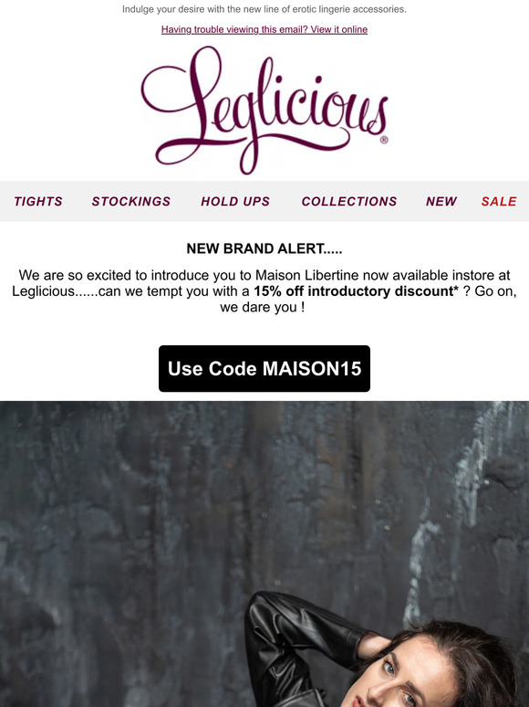 New brand alert: Introducing Maison Libertine at Leglicious -  Introductory offer inside!