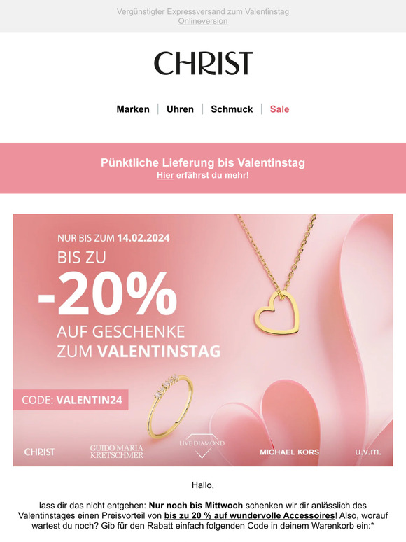 Nicht mehr lange: Bis zu -20 % auf Accessoires zum Verlieben