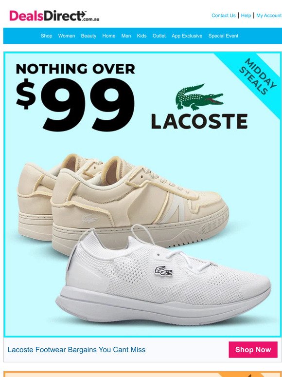 🐊 Lacoste Footwear Nothing Over $99