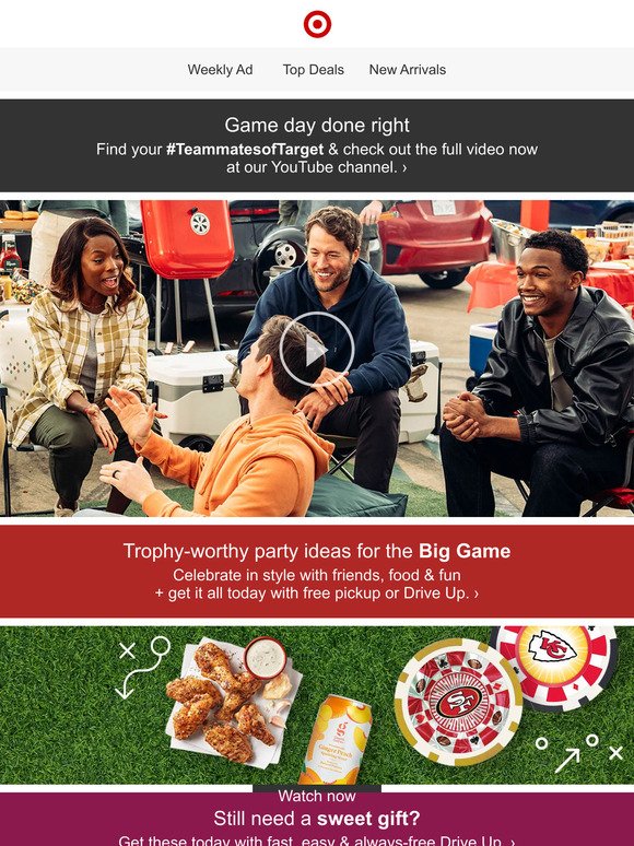 Ready for kickoff? Prep like a pro & find your Target team 🏈 🙌