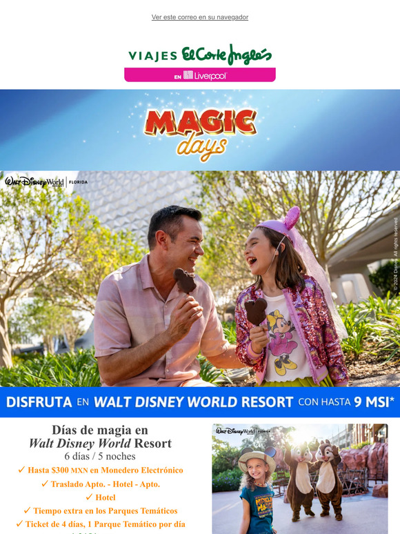 , 🤩🪄🎡MAGIC DAYS ¡Disney con hasta 9 MSI*!