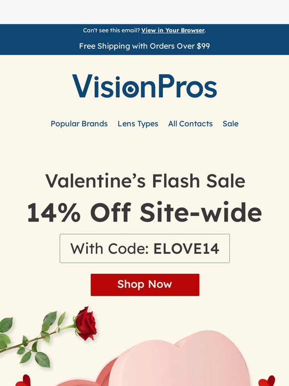 Valentine's Flash Sale: Love Your Eyes