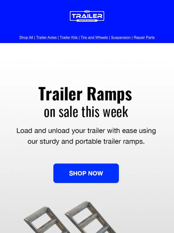 ON SALE: Durable Trailer Loading Ramp