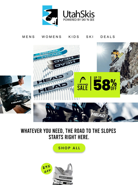 Discover Head's Ski Collection. Save up to 58% off.