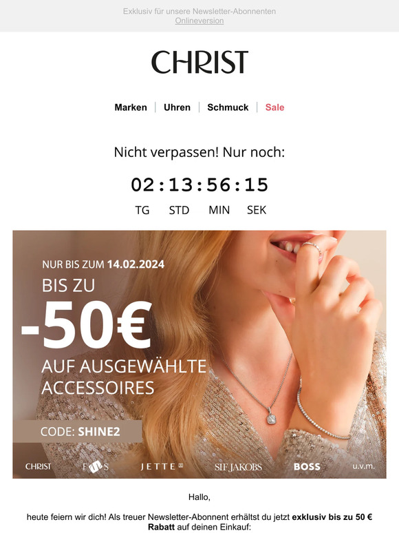 Nur für dich: Bis zu 50 € Rabatt