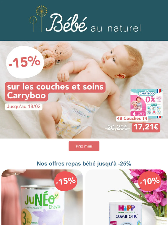 -15% sur les couches et soins Carryboo ❤️