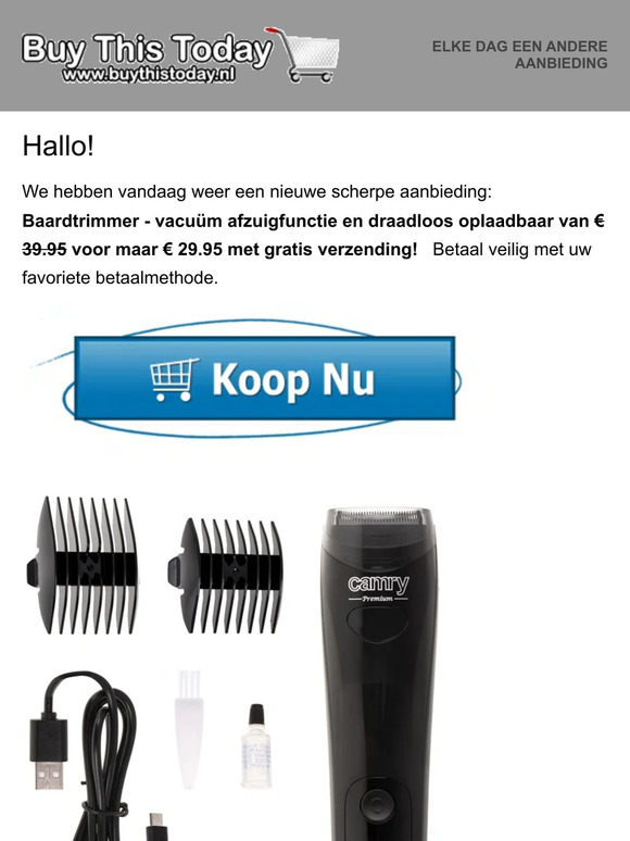 Nieuwsbrief van Buythistoday