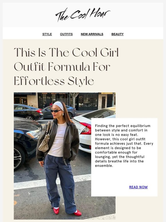 This Is The Cool Girl Outfit Formula For Effortless Style