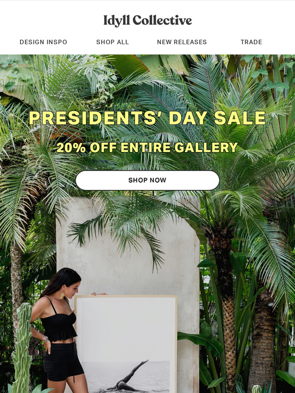 Presidents' Day Sale - Now Live
