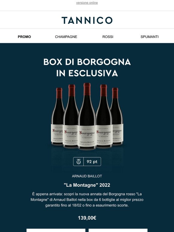 Box di Borgogna in esclusiva: miglior prezzo garantito
