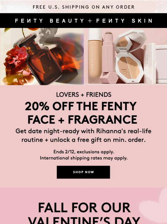 Fenty Beauty Email Newsletters Shop Sales, Discounts, and Coupon Codes