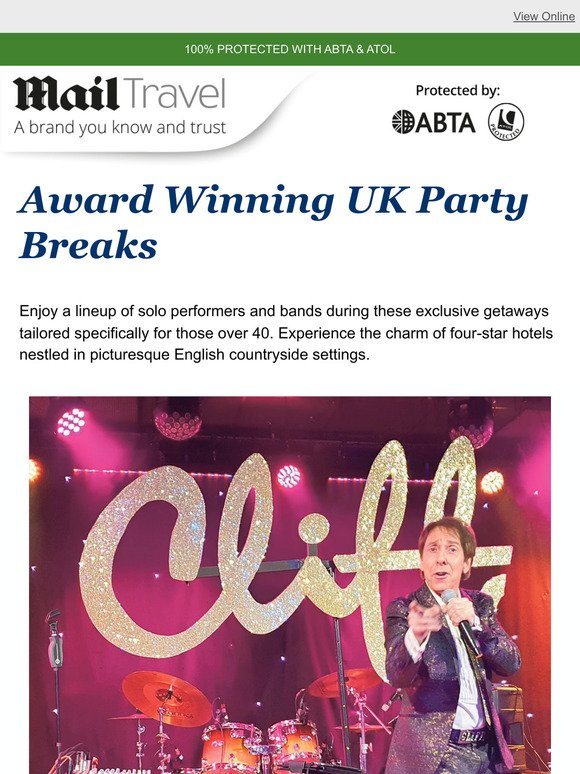 Award Winning UK Party Breaks