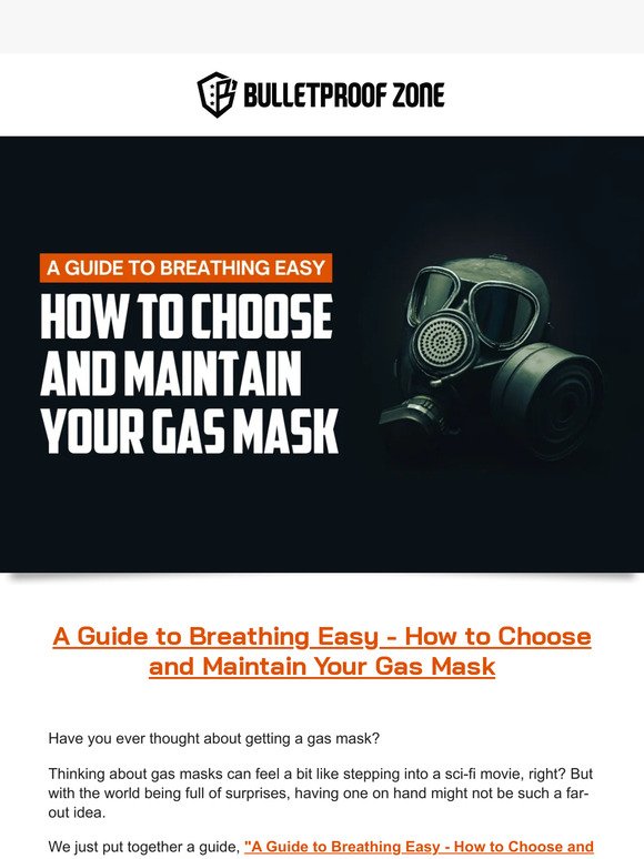 Ready to unmask the truth about gas masks?