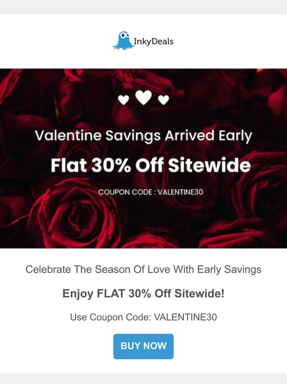 30% OFF Valentine's Sale💝