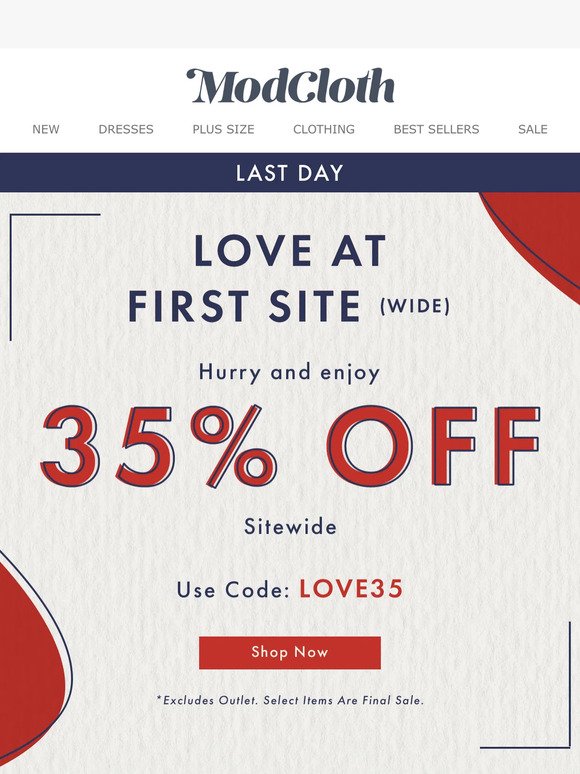 LAST DAY TO SAVE 💋 35% OFF Sitewide