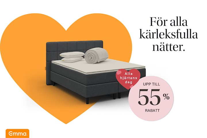 Alla hjärtans dag rea - Upp till 55% + 5% extra rabatt hos Emma