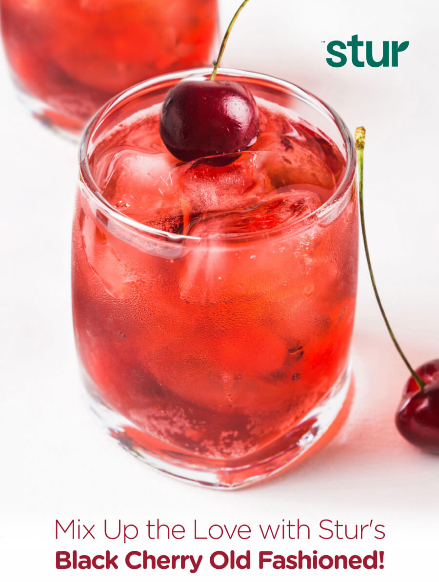 Stur™ 🍒 Sip on Love Introducing Stur's Black Cherry Old Fashioned