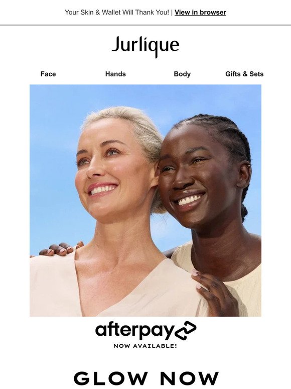 Pamper Now, Pay Later with Afterpay for Jurlique Skincare!